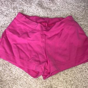 capezio pink shorts